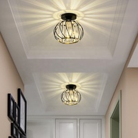 Luxe Couloir Couloir Lampe Luminaires Cristal Plafonnier pour Entrée Or Moderne Lustre En Cristal
