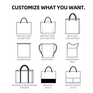 Sac Cabas en Toile Écologique pour Femme, Grande Capacité, à Chaîne, Porté Épaule, pour Maman et Shopping, Logo Personnalisable, Réutilisable, en Coton - Product Image 4