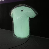 T-shirt gonflable double transparent de haute qualité, gonflable publicitaire robuste pour affichage intérieur à long terme