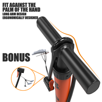 Pompe à vélo portable haute pression BAIMEI en acier pour tous types de vélos avec tableau de codes