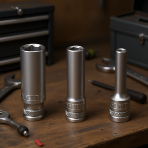 Fervi Long Hexagon <b>Socket</b> Wrench 10mm 12mm 13mm Chrome Vanadium Steel - Product Image 3