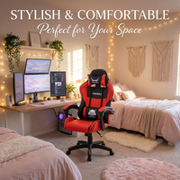 Chaise de bureau industrielle AOR en métal, chaise de gaming et d'ordinateur avec massage, confortable pour la maison, inclinable et réglable en hauteur, mobilier de bureau