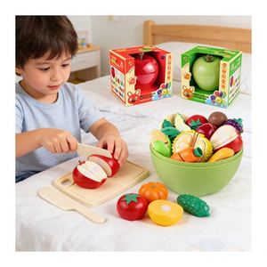 Ensemble de jouets de cuisine pour enfants, fruits et légumes à découper, pour les plus de 12 ans, jouets en plastique, activité d'apprentissage, fantaisie, science-fiction - Product Image 3