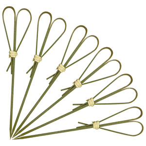 Bán buôn số lượng lớn Trung Quốc kích cỡ khác nhau Hoa thắt nút tre xiên và tre tim Sticks - Product Image 2