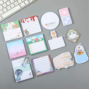 Bloc-notes autocollants personnalisés 3x3 découpés à la forme, format poche, pour hôtel, petits blocs-notes d'écriture, notes adhésives, blocs-notes mémo, couleur personnalisée - Product Image 2