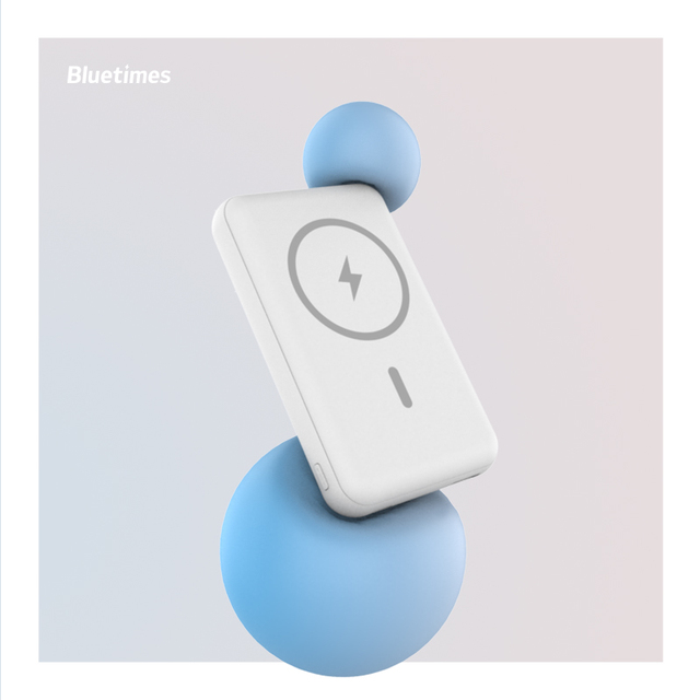 Bluetimes Portable Power Bank Magnetic Wireless 10000mAh PD 20w Small Slim Power Bank