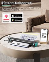 Imprimante thermique pour pochoirs de tatouage Phomemo M08F noir et blanc, machine de transfert de stock avec style noir et blanc