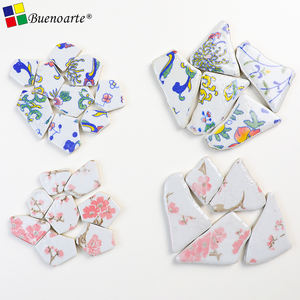 <span class=keywords><strong>Azulejos</strong></span> de <span class=keywords><strong>Mosaico</strong></span> de Cerámica Rota, Modernos, Esmaltados, Irregulares, Azules y Blancos, <span class=keywords><strong>Azulejos</strong></span> de <span class=keywords><strong>Mosaico</strong></span> de Porcelana para Manualidades al Aire Libre - Product Image 5