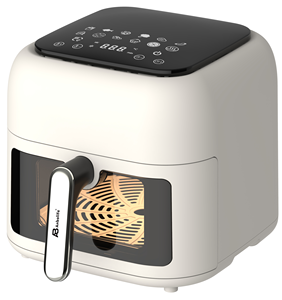 Anbolife Friteuse à air numérique 12-en-1 8L en acier inoxydable avec fenêtre et lumière, écran tactile, entièrement métallique, sans odeur, OEM/ODM - Product Image 1