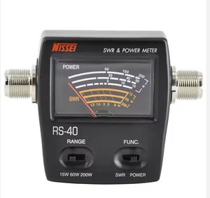 NISSEI RS-40 SWR Power Meter VHF UHF 144/430 MHz 15W 60W 200W Band berdiri gelombang Meter uji antena Walkie Talkie Radio - Product Image 4