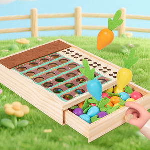 Gioco da Tavolo in Legno per Bambini con Carote Nascoste, Gioco di Memoria Interattivo - Product Image 6