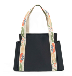 Sac fourre-tout en toile réutilisable, écologique et personnalisé, avec motif lettres et logo. - Product Image 2