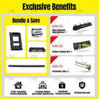 Nouvelles conceptions d'accessoires 4x4 : barres de toit, échelle latérale, boîte de rangement latérale, tente latérale pour les nouveaux accessoires Jeep Wrangler