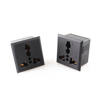 Galvanisierter IEC-Eingangsstecker, Industrielle Universal-Stromsteckdose, Verlängerungssteckdose LZ-14-T3 LANZMFG AC 2P Messing LZ-F-T3 250V 10A