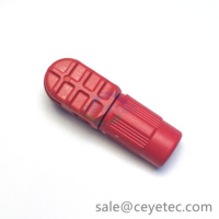 Prise à angle droit rouge noir orange prise de connecteur de stockage d'énergie 60A pour câble 10mm2