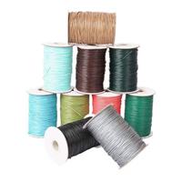 Cordón Encerado de Poliéster 100% Ecológico, Colorido, de 2 mm de Ancho, en Rollo, para la Fabricación de Joyas