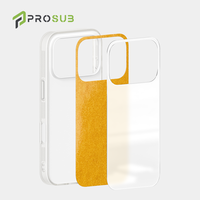 Coques de téléphone vierges personnalisables en TPU et verre 2D pour sublimation Prosub en gros pour iPhone 17 16 15 Pro Max Plus