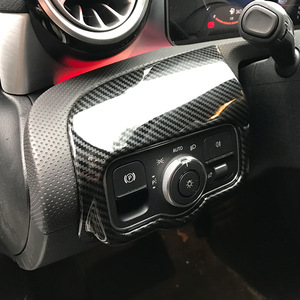 Mercedes-Benz Dash Frame Carbon Fiber Textured Piano Black ABS Interior Modification Panel For A-Class CLA-Class W177 C118 - Product Image 3
