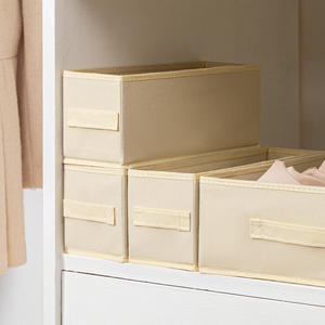 Organizador de ropa de armario con caja de almacenamiento de ropa de mano Cajas de almacenamiento clasificadas de ropa interior de varios compartimentos lavables de tela - Product Image 5