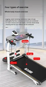 Nouveau design de tapis de course mécanique pliable portable avec inclinaison à <span class=keywords><strong>3</strong></span> niveaux, surveillance de la fréquence cardiaque, machine d'exercice d'intérieur pour usage familial - Product Image 6