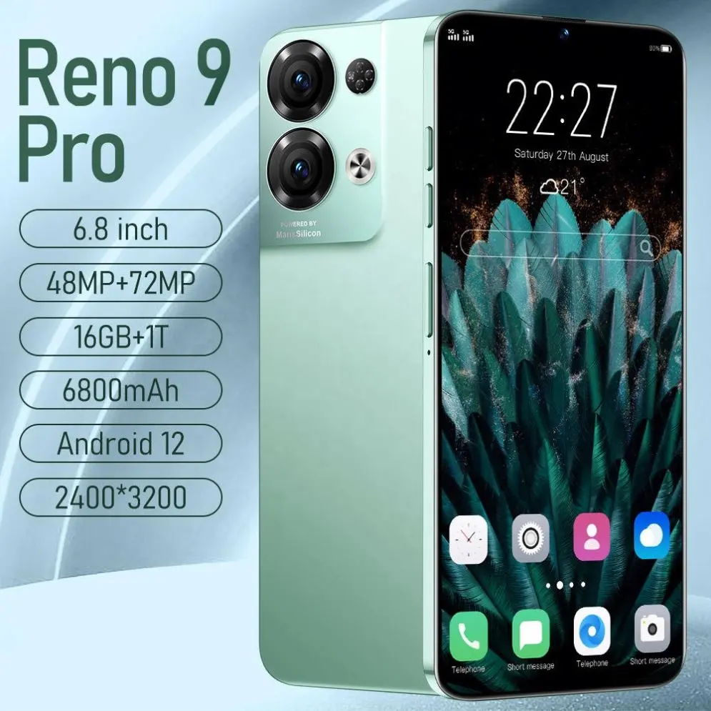 Reno 9 Pro 12GB + 512GB Teléfono 10-Core Versión global Teléfonos móviles Original 5g Teléfonos inteligentes Teléfono inteligente