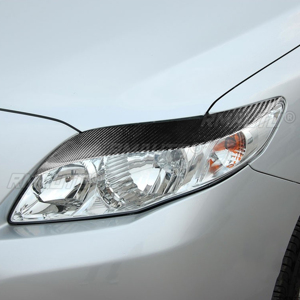 1 par de cubiertas de fibra de carbono real para faros delanteros de coche, para Toyota Corolla 2008 2009 2010 2011, accesorios para coche - Product Image 6