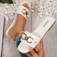 Sandalias Planas Estilo San Valentín para Mujer con Detalles de Corazón, Suela Suave, Zapatos Casuales de Verano para Caminar, Ideales para Citas Románticas