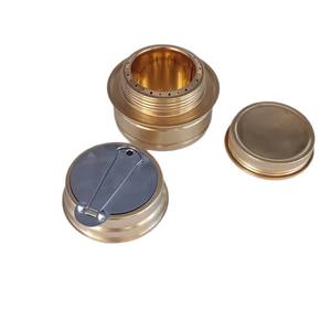 Réchaud à alcool en laiton portable pour le camping en plein air, brûleur à combustible solide pour pique-nique et barbecue - Product Image 1