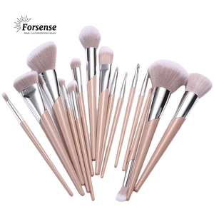 2024 nouveau design 15 pièces fibres de nylon synthétiques poudre visage pinceaux de <span class=keywords><strong>maquillage</strong></span> pour les yeux ensemble pinceaux de beauté professionnels pour le <span class=keywords><strong>maquillage</strong></span> cosmétique - Product Image 1