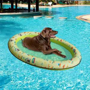 PVC Inflatable Pet Float Dog Pool Float Bed Water Raft For Dogs Swimming Floatation Aid - Product Image 2