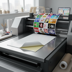 Autocollants en papier <span class=keywords><strong>vinyle</strong></span> brillant A3 personnalisés, adhésifs, impression laser jet d'encre, papier autocollant imperméable pour emballage promotionnel - Product Image 3
