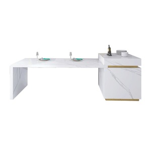 <span class=keywords><strong>Tavolo</strong></span> da Pranzo Moderno Minimalista in Lastra di Pietra <span class=keywords><strong>con</strong></span> Spazio di Archiviazione Integrato Estensibile, <span class=keywords><strong>Isola</strong></span> Centrale per <span class=keywords><strong>Cucina</strong></span>, Mobile per la Casa - Product Image 5