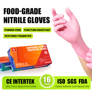 ถุงมือไนไตรล์แบบใช้แล้วทิ้ง Jinke เกรดอาหาร กันน้ำ สำหรับใช้ในครัว - Product Image 2