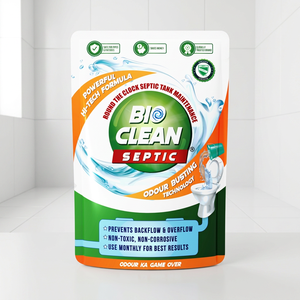 Polvo Limpiador de Fosas Sépticas Bio Clean, Tecnología Antiolores No Tóxica, Uso Mensual para Mantenimiento de Alcantarillado, Modelo Maharashtra - Product Image 1