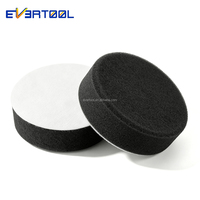 EVERTOOL Tampon de polissage 3 pouces à 3 étapes pour le detailing automobile, tampon de découpe et d'application de cire en éponge pour mini-polisseuse