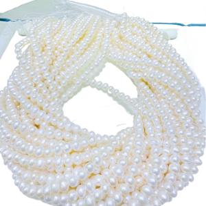 Perlas de Agua Dulce Naturales de Zhuji, 4.5-5mm, Casi Redondas, Casi Impecables, en Polvo, Semi-Acabadas, para DIY, Perlas Sueltas - Product Image 5