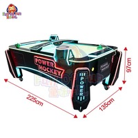 Machine de jeu de hockey sur air multi-balles, directement de l'usine, avec lanceur de balles automatique et éclairage LED spectaculaire pour centre d'arcade