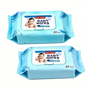 Lingettes pour bébé jetables personnalisées OEM, lingettes pour bébé sensibles, lingettes pour nouveau-nés et bébés, lingettes douces pour bébé, lingettes pour bébé allemandes - Product Image 2