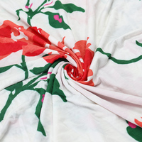 Hijab en jersey de bambou imprimé fluide pour femme musulmane, à porter au quotidien, finition soignée, imprimé floral, châle OEM, nouvelle tendance, hijabs doux