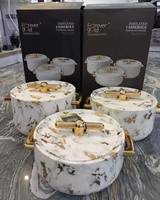 Ensemble de chauffe-plats de buffet haut de gamme à double paroi 1,5L 2L 2,5L, plat de service isotherme uni pour événements et traiteur