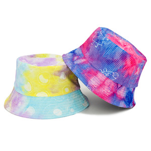 <span class=keywords><strong>Cappello</strong></span> da Pescatore in Corduroy Tie-Dye Autunno-Inverno con Stampa Vintage, Caldo e con Ampia Tesa per Protezione Solare - Product Image 2
