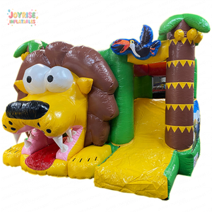 JOYRISE - Tobogán Acuático Inflable <span class=keywords><strong>de</strong></span> PVC <span class=keywords><strong>con</strong></span> Diseño <span class=keywords><strong>de</strong></span> León <span class=keywords><strong>de</strong></span> la Jungla, Piscina, Brincolín Comercial <span class=keywords><strong>con</strong></span> Capacidad para 500 kg y 3 Años <span class=keywords><strong>de</strong></span> Garantía para Niños - Product Image 4