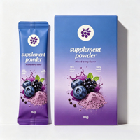 Sachet d'emballage personnalisé imprimé pour bâtonnets de café, sachet jetable thermoscellable pour poudre instantanée, supplément en poudre, OEM