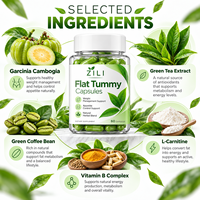 Capsules ventre plat marque privée, capsules de perte de poids, contrôle de l'appétit, brûleur de graisse, soutien amincissant, fabricant OEM
