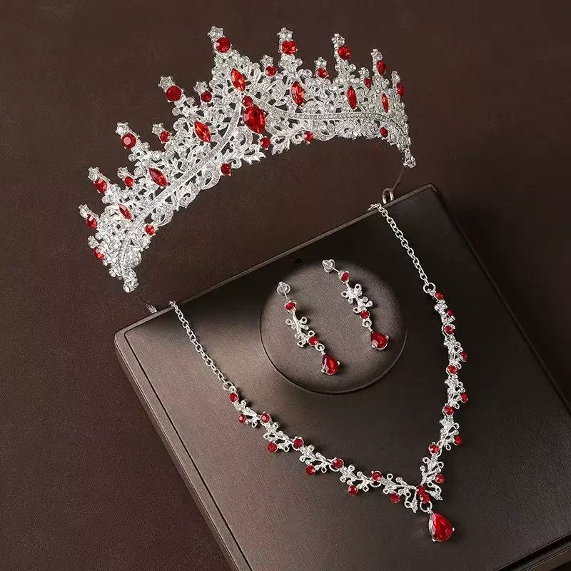 เงิน + หินสีแดง