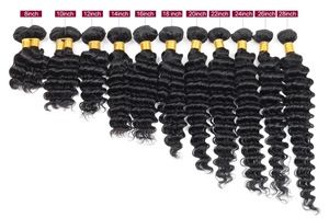 Extensiones de Cabello Humano 100% Naturales, Cabello Remy de Grado Profesional con Cutículas Alineadas, Ondulado Profundo, Trama Única a Máquina, Pueden Permanecer Rizadas - Product Image 6