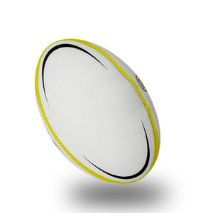 カスタマイズされたロゴハイエンドマッチ品質ユニオンラグビーボール最も耐久性のあるグリップラグビーボール粒状PUレザーサイズF9ゲームラグビー - Product Image 1