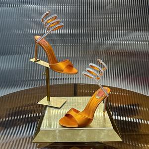 Designer Women's Elegant <b>Closed</b> <b>Toe</b> High <b>Heel</b> Pumps Comfortable Formal Genuine Leather Upper Floral Pattern Anti-Slip Breathable - Product Image 3