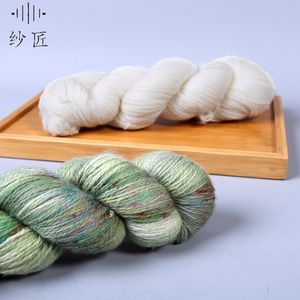 Benang Rajut Wol Merino 8NM/2 Benang Wol Merino Tebal Putih untuk Merajut atau Merenda 100g - Product Image 3