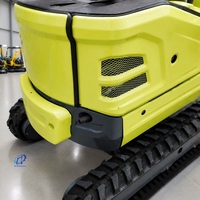 Livraison Gratuite, Certifié CE et EPA, Mini-Excavatrice de 1 Tonne, Type Chenilles, Micro-Pelle Hydraulique, Couple de Charge Élevé 18,5 kW